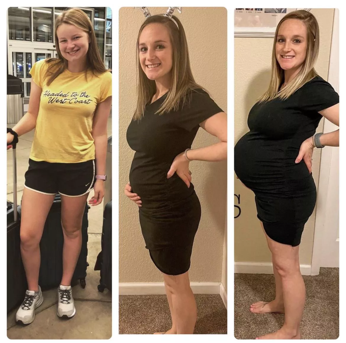 The result of my last breeding. Week 0 vs Week 14 vs Week 36