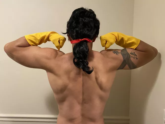 This Gaston has tattoos!