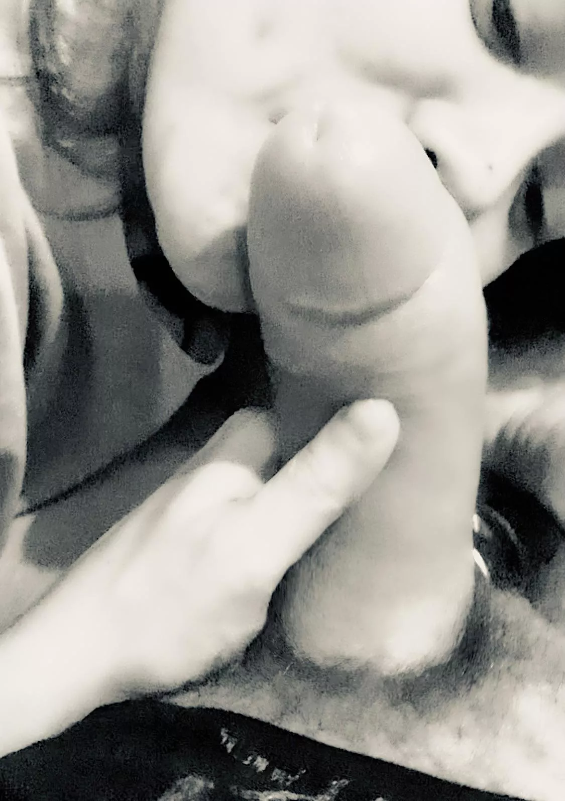 Too big to suck just kiss it