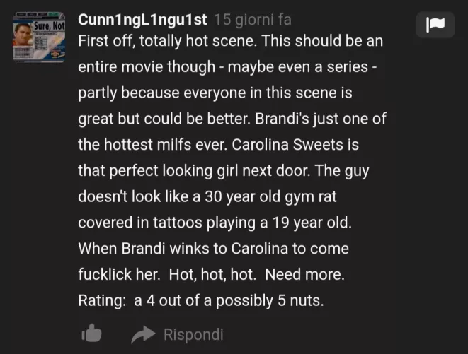 4 out of 5 nuts says Cunn1ngL1ngu1st