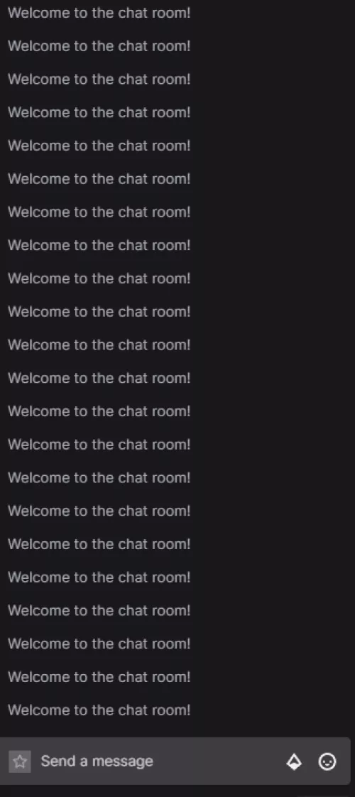A twitch chat glitch. It bugs me when watching other streamers.