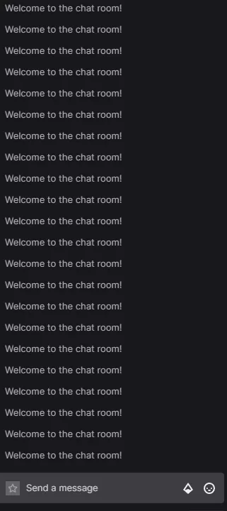 A twitch chat glitch. It bugs me when watching other streamers.