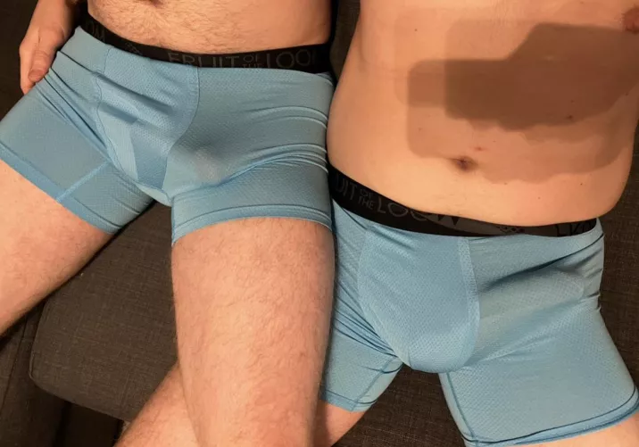 Clearly excited to wear matching underwear