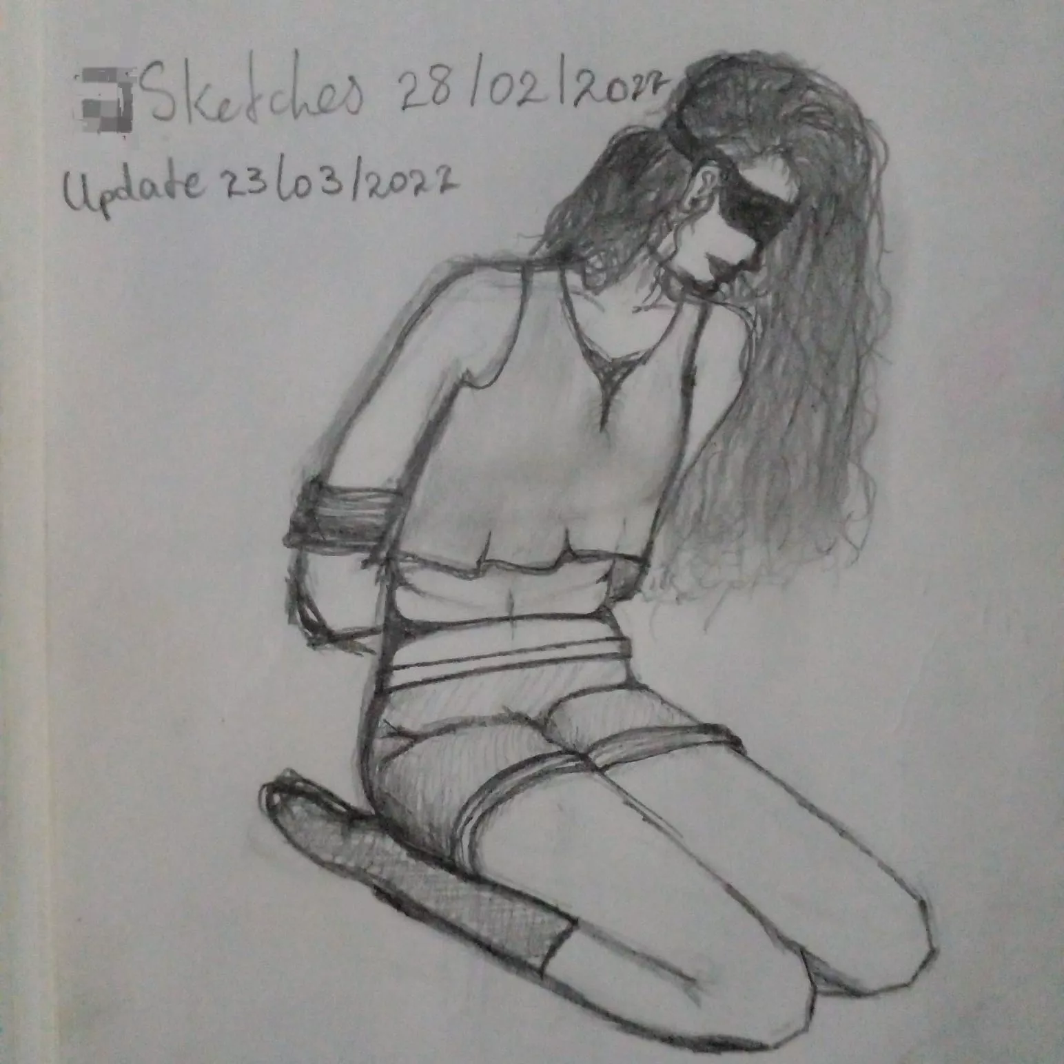 First attempt at a bondage drawing