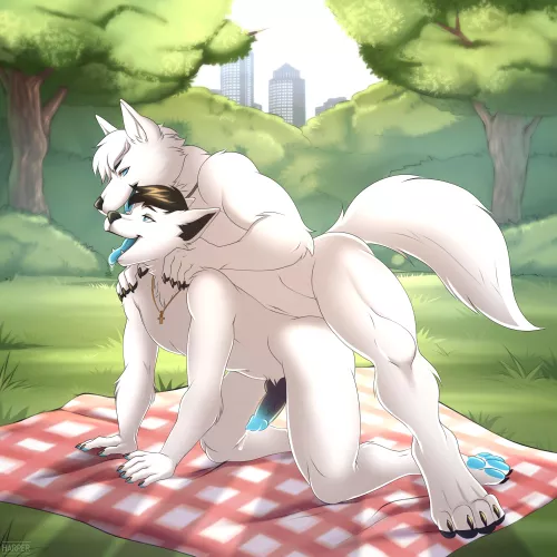 Getting dominated at the park ;3 (KaitoHaro)