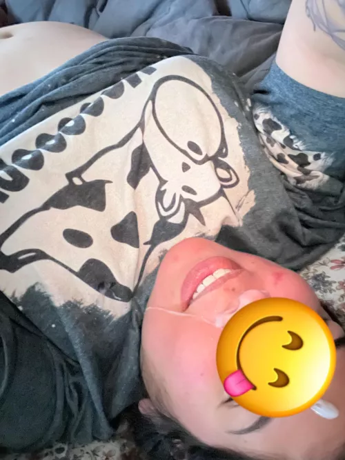 Had to finish of the wife’s face after coming home.