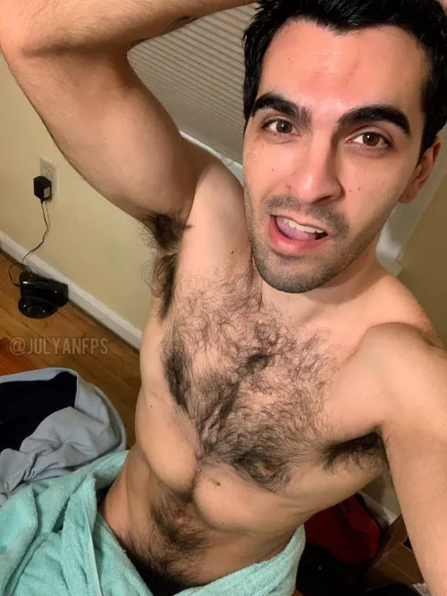 Hairy all over, musky all over