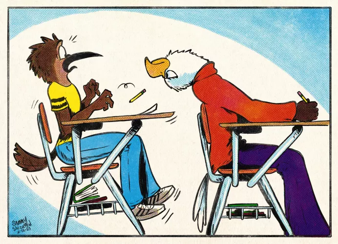 Haley Demonstrates her flexibility by scaring Joey with it 😂