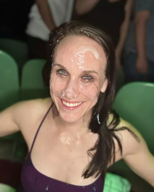 I felt so beautiful being covered in so much cum!