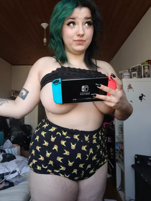 if you beat me in pokemon, I'll let you fuck me