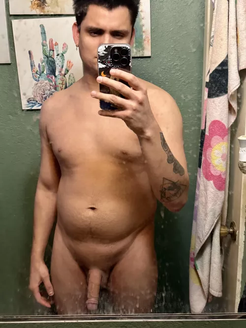(M) 27 years old. Been feeling pretty down about my body lately. What do you guys think? Criticism is fair (: