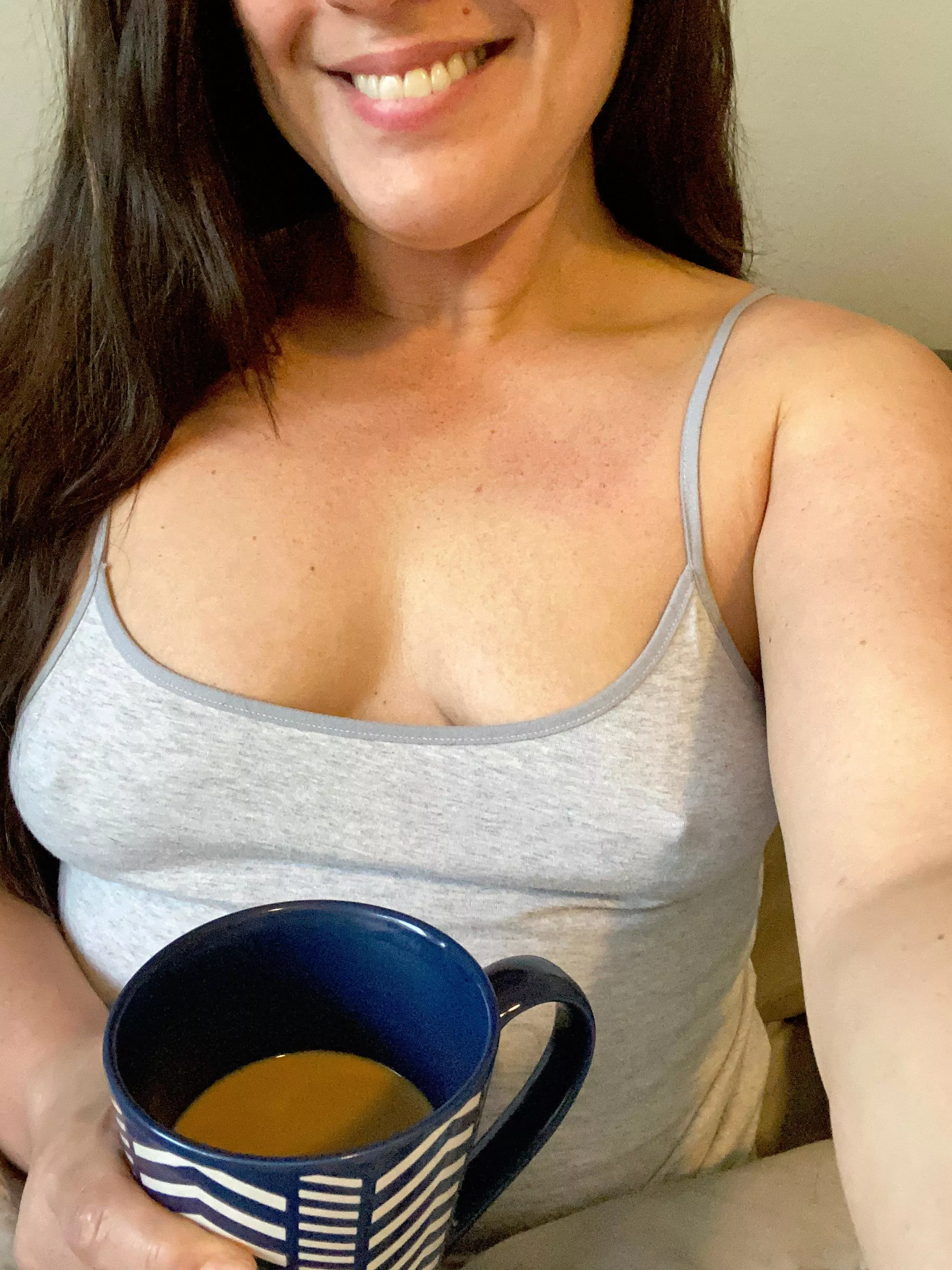 Morning perfection, coffee and pokies