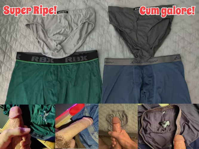 My small collection of RIPE undies to wear 🐽🐽🐽💦💦💦