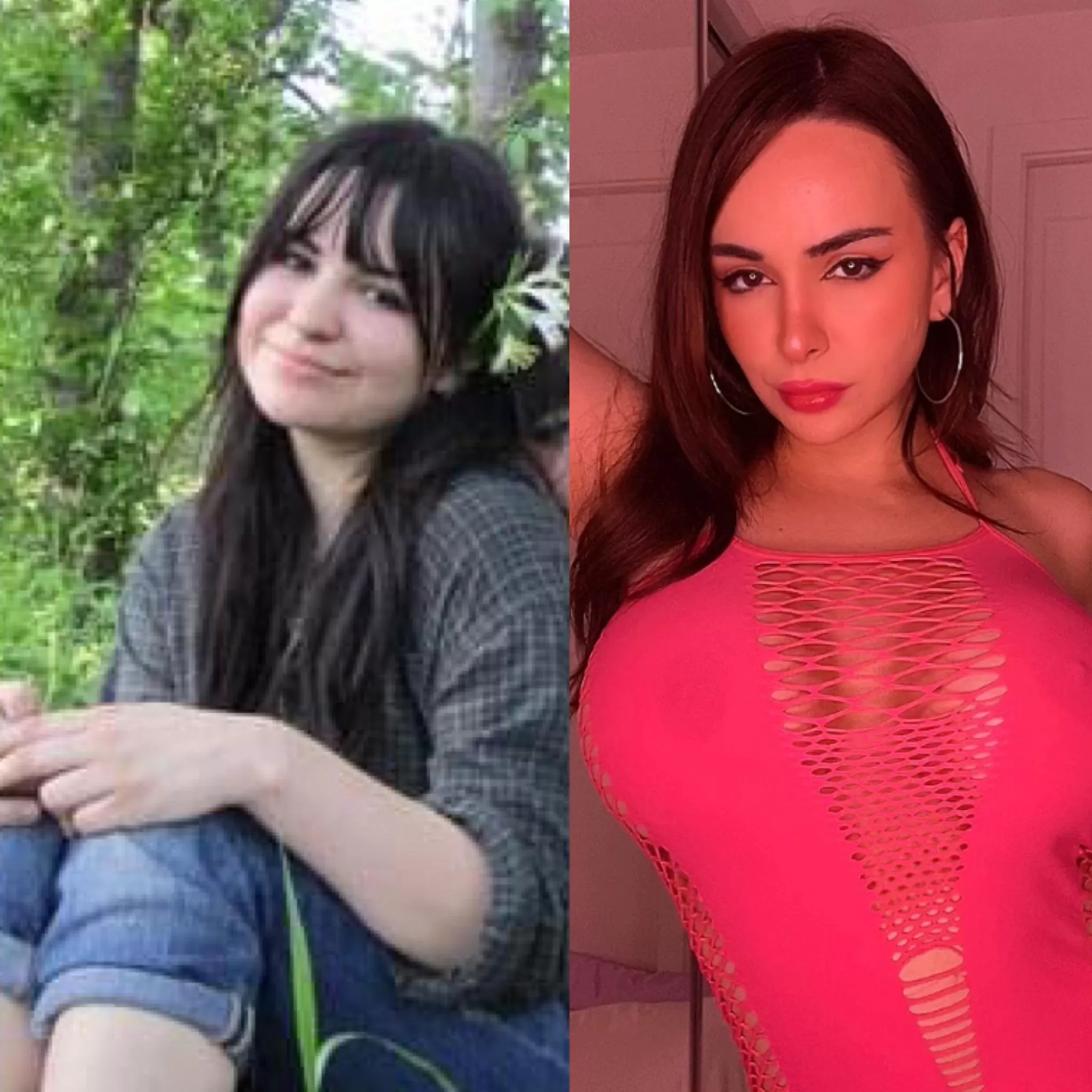 my transformation so far 💞 this monday i’m getting my lips done!! woo!!