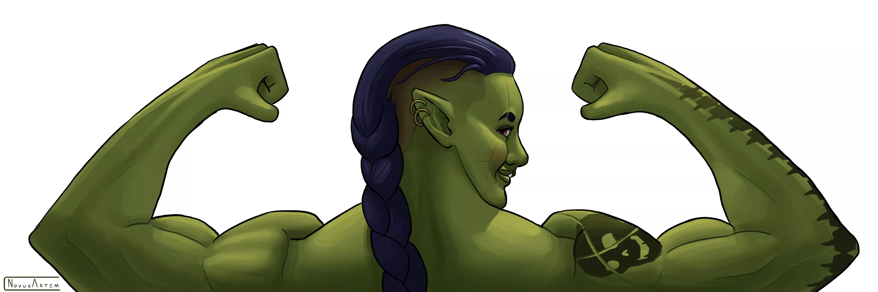 [OC] My Orc character posing