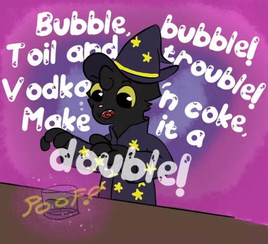 pour me a drink, spellcaster