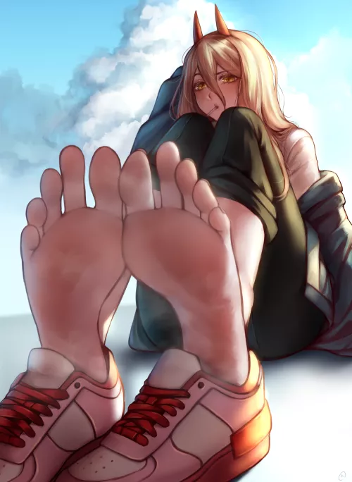 Power Airing Out Her Feet (nikishiko) [Chainsaw Man]