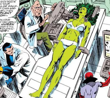 She hulk unconscious and captured