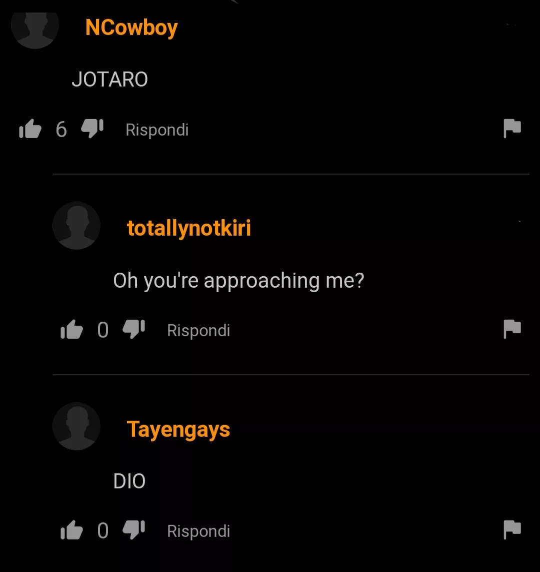 They said it for no reason but I found it very funny