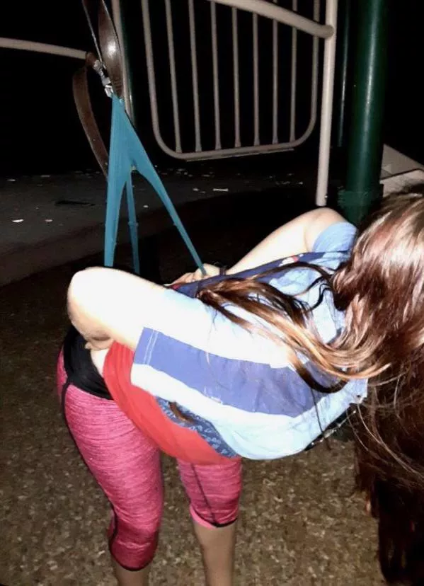 throwback.... strung up by my thong 😶🫣