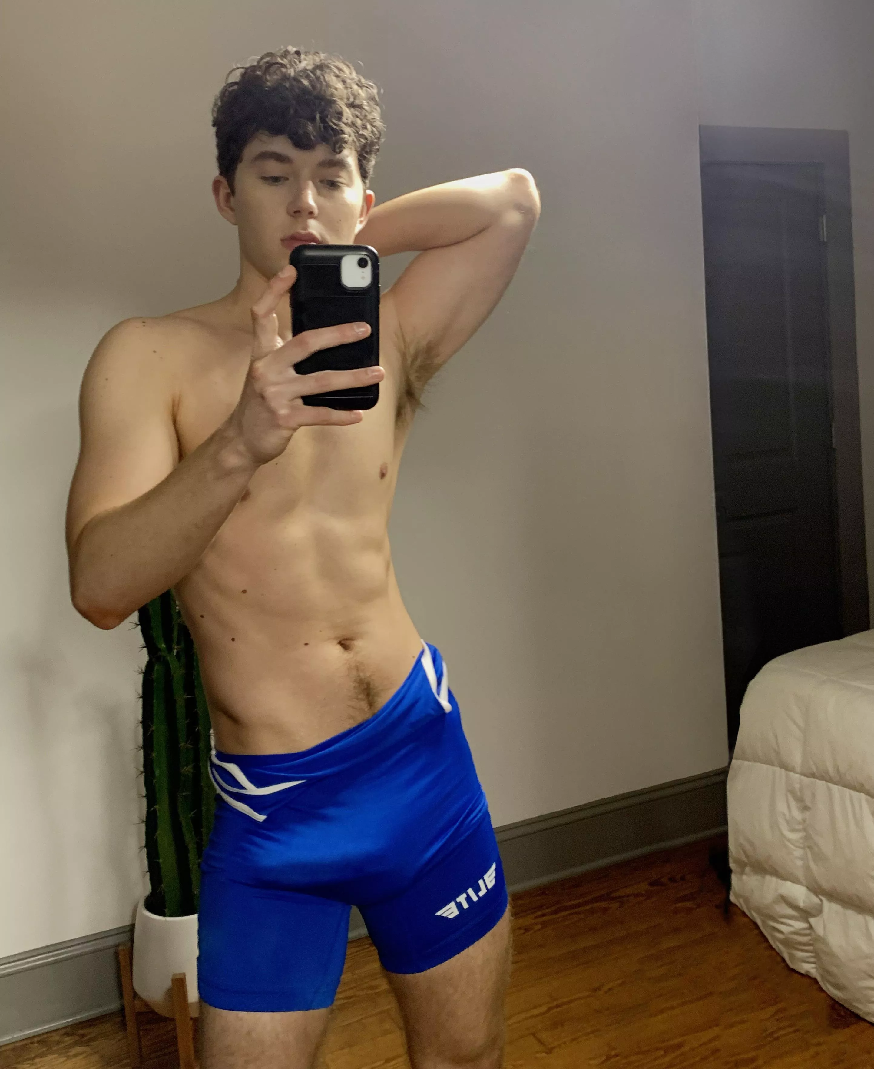 Wanna wrestle in my bed?