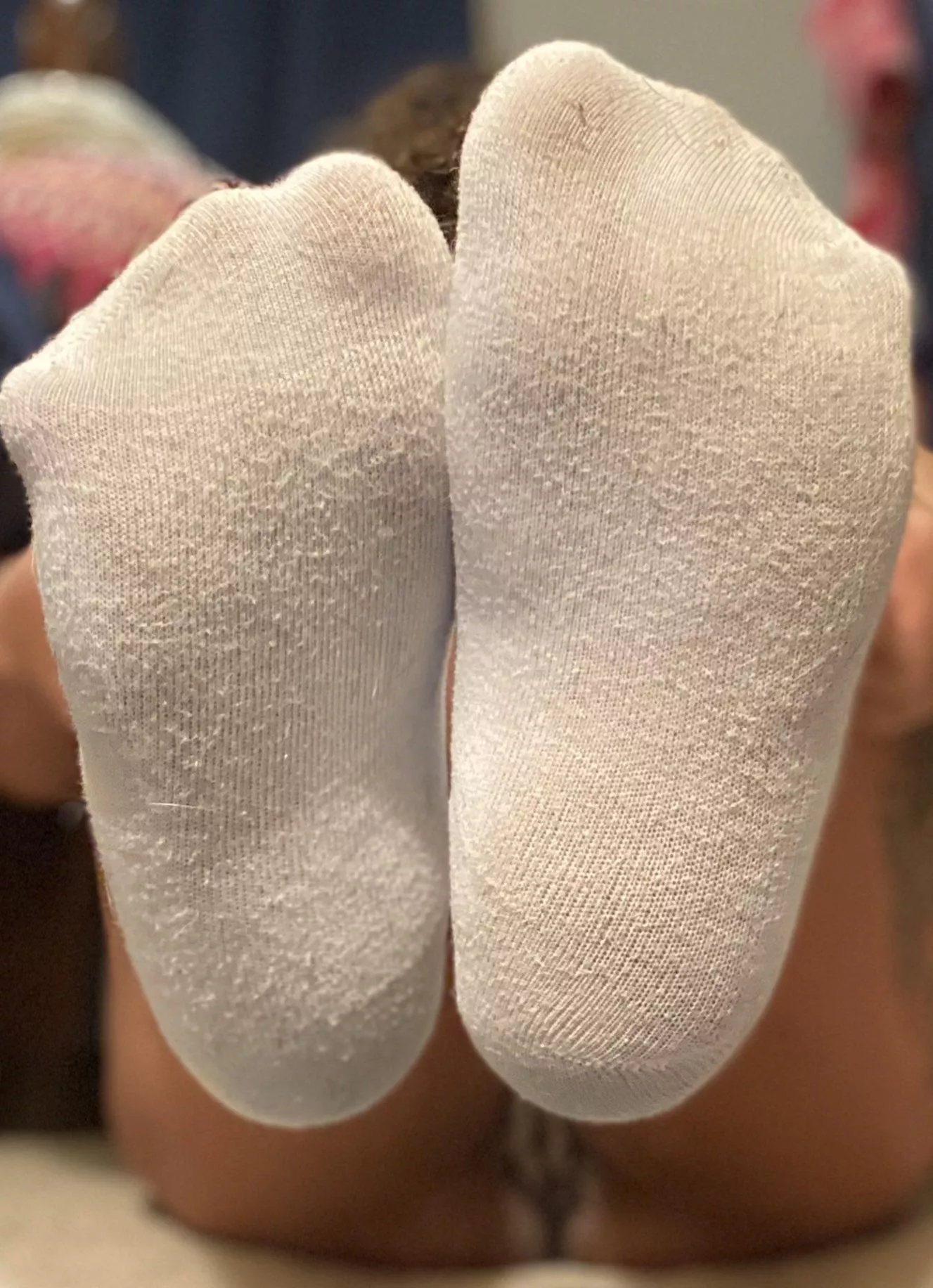 What’s the bigger tease? The socks or the blurry pussy?