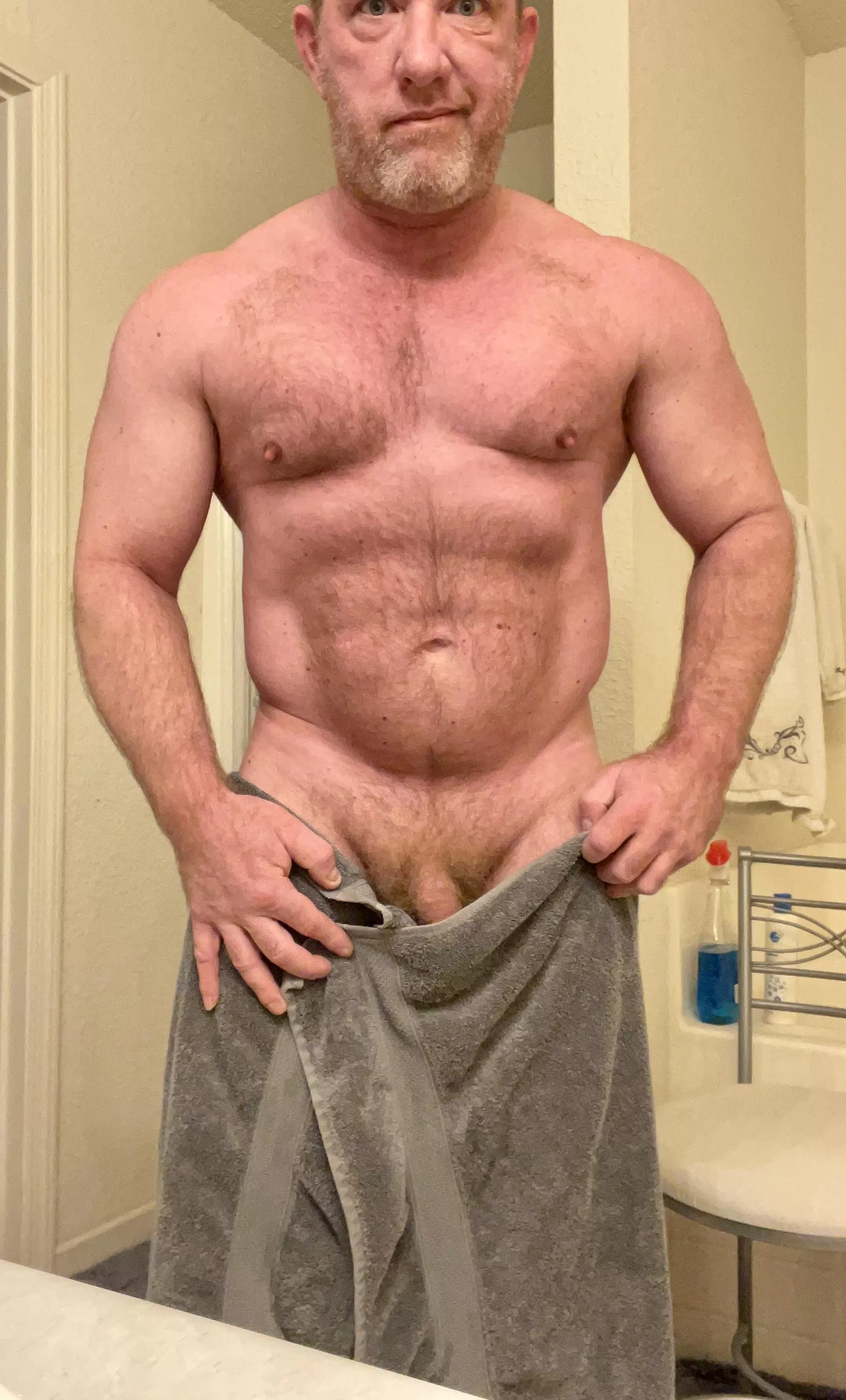 47(M) hot shower after the gym