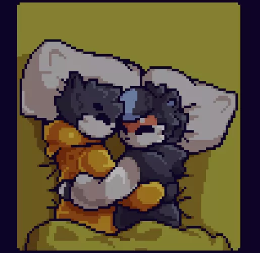 cuddling in bed (oc)