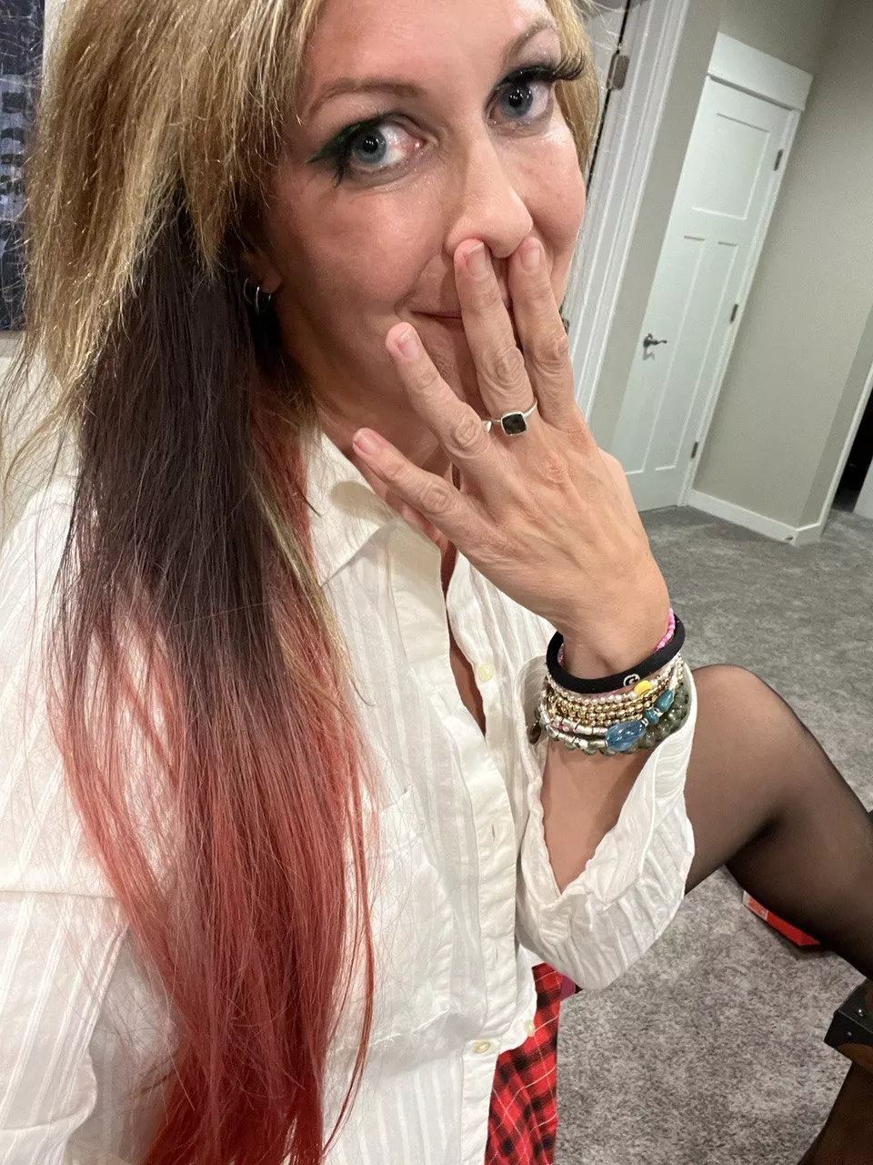 Feeling a little shy, but here's a leg tease...