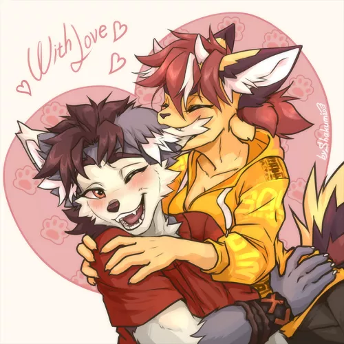 Happy valentine day to everyone! ^w^ (art by me)