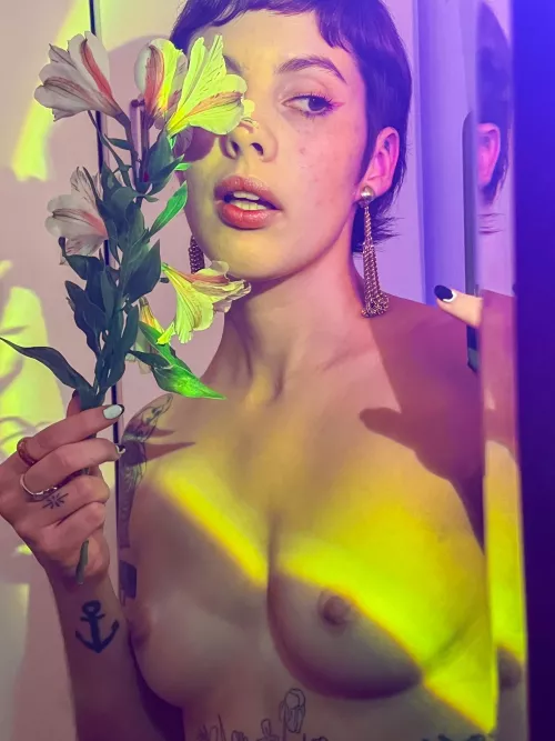 i got you these flowers :3