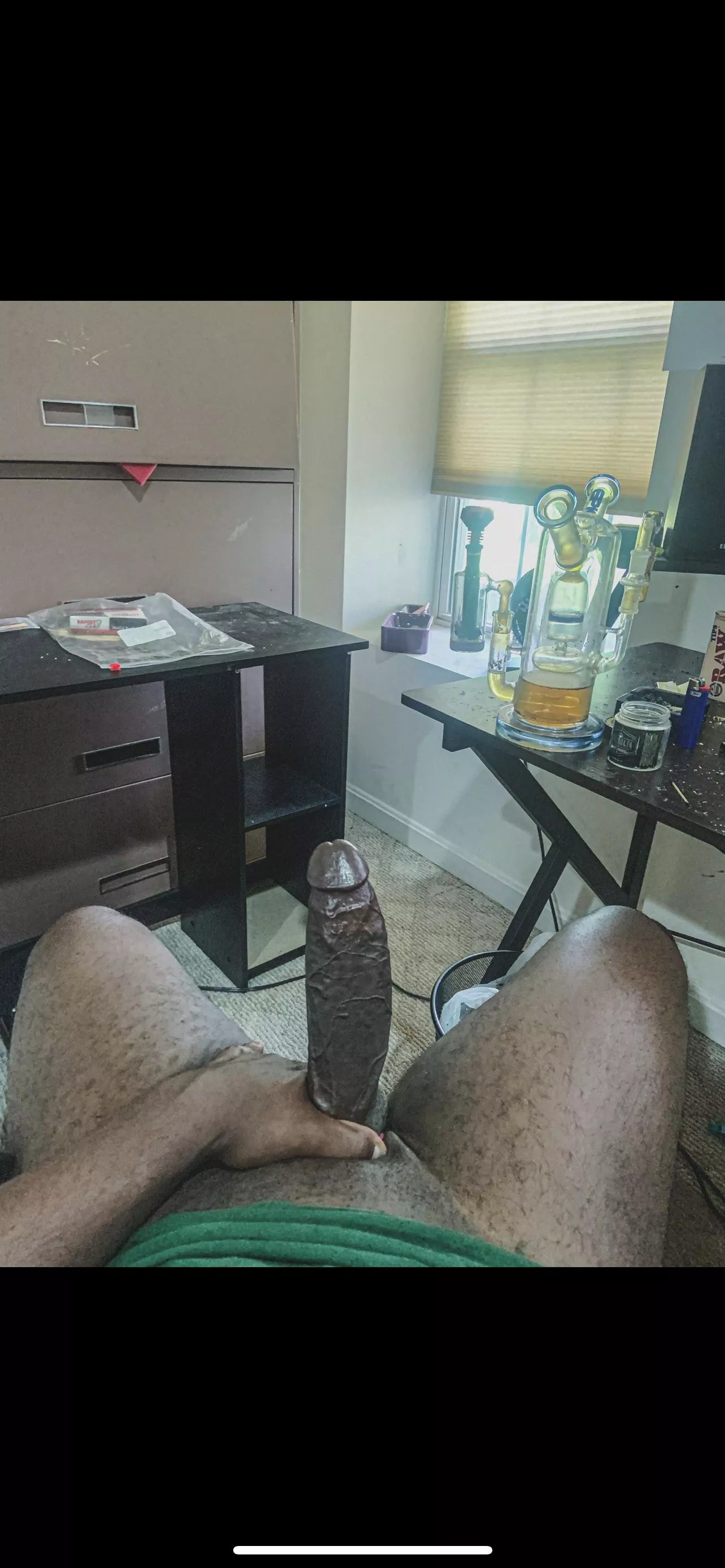 I love showing off my husbands huge dick and smoking weed