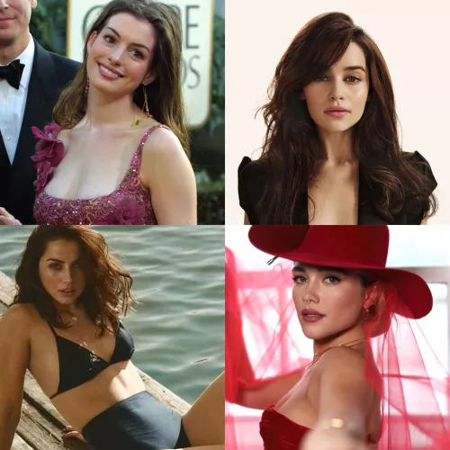 let’s get bi in a roleplay involving Anne Hathaway, Emilia Clarke, Ana de Armas, or Florence Pugh.