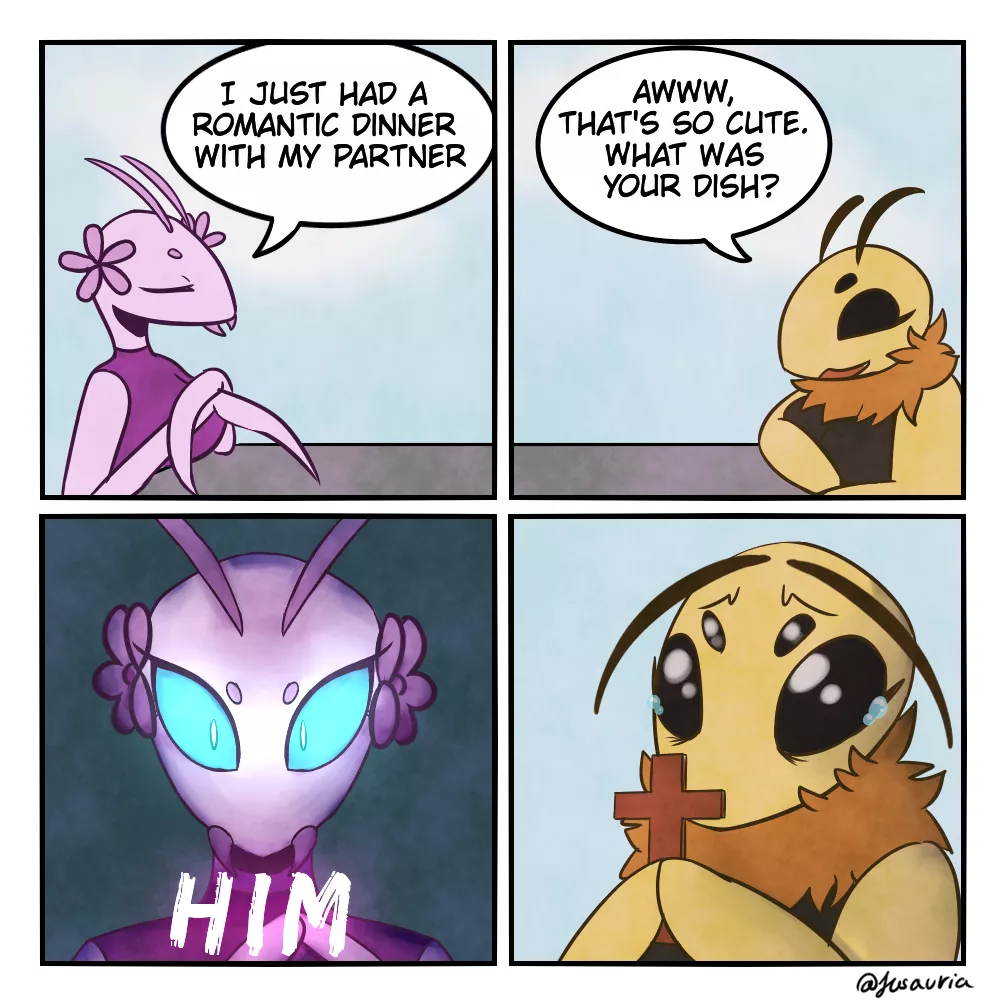 Love is scary sometimes ... (art by me)