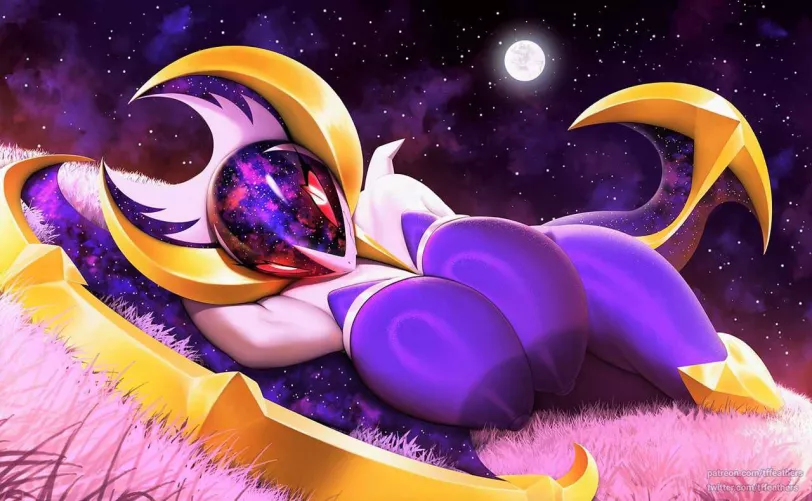 Lunala Laying In The Grass