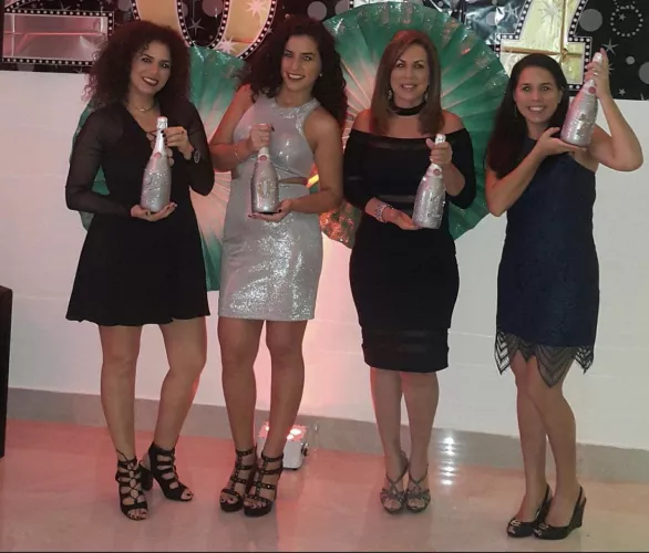 Mother with daughters