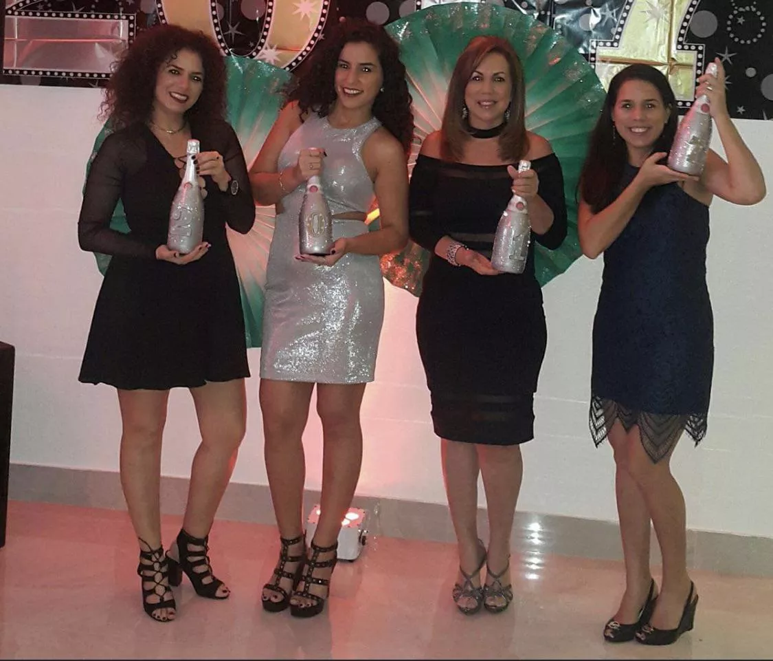 Mother with daughters