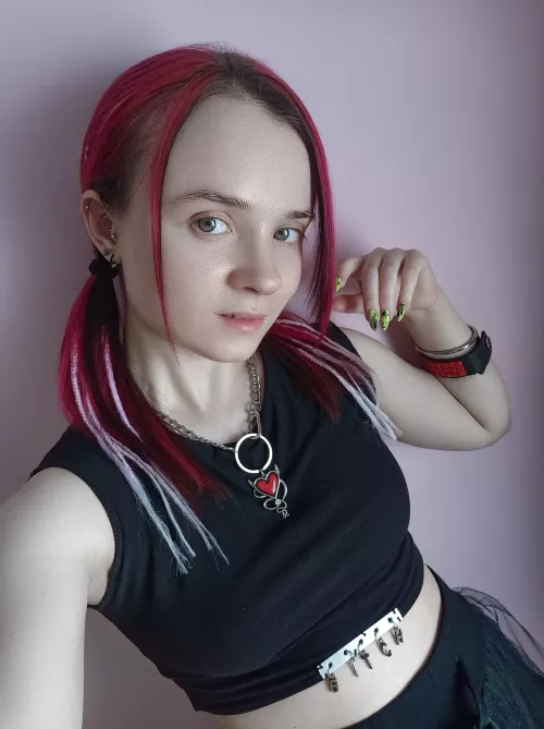 My emo outfit should please you