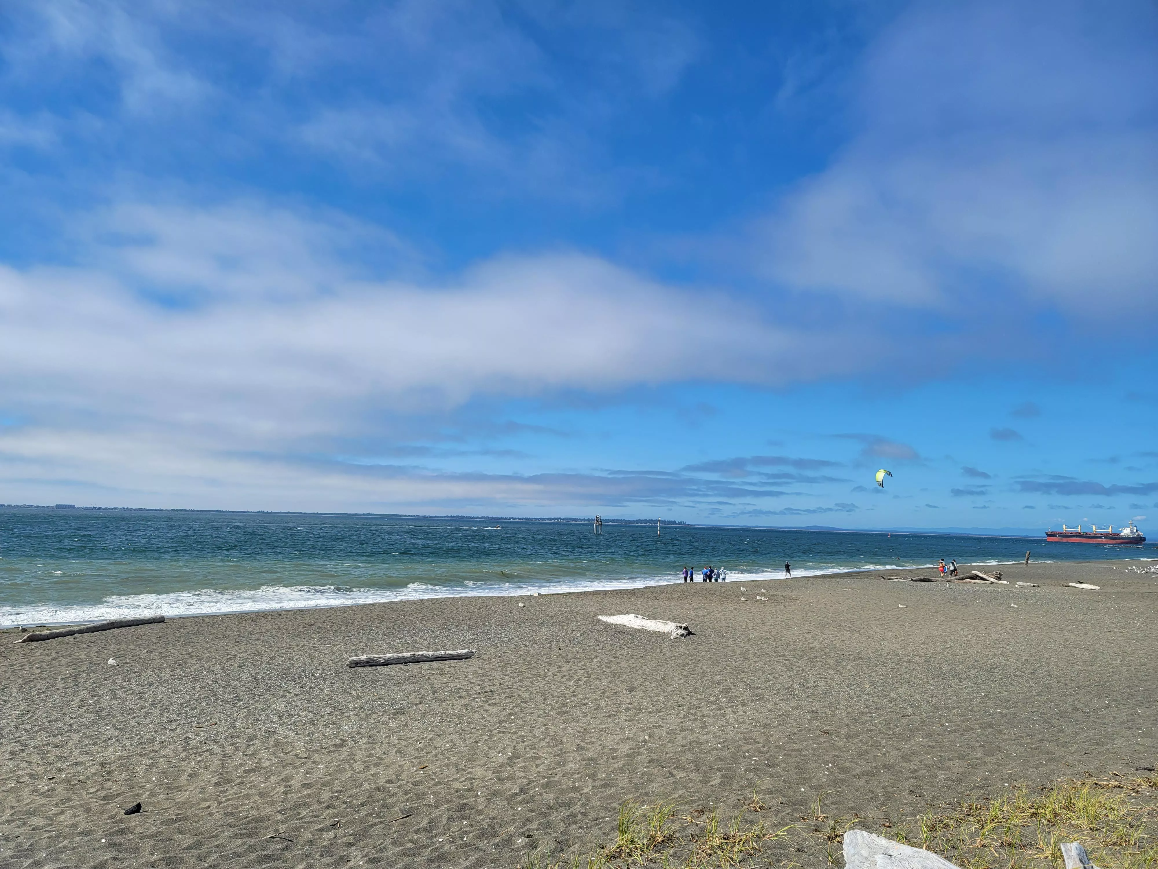 NW Pacific Coast, grey sand.