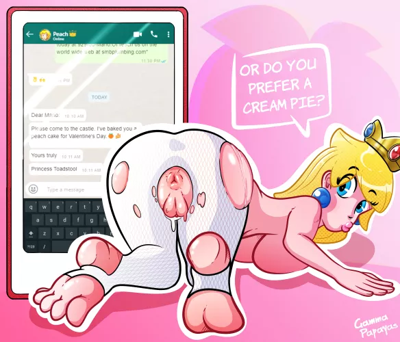 Peach's cake is no lie