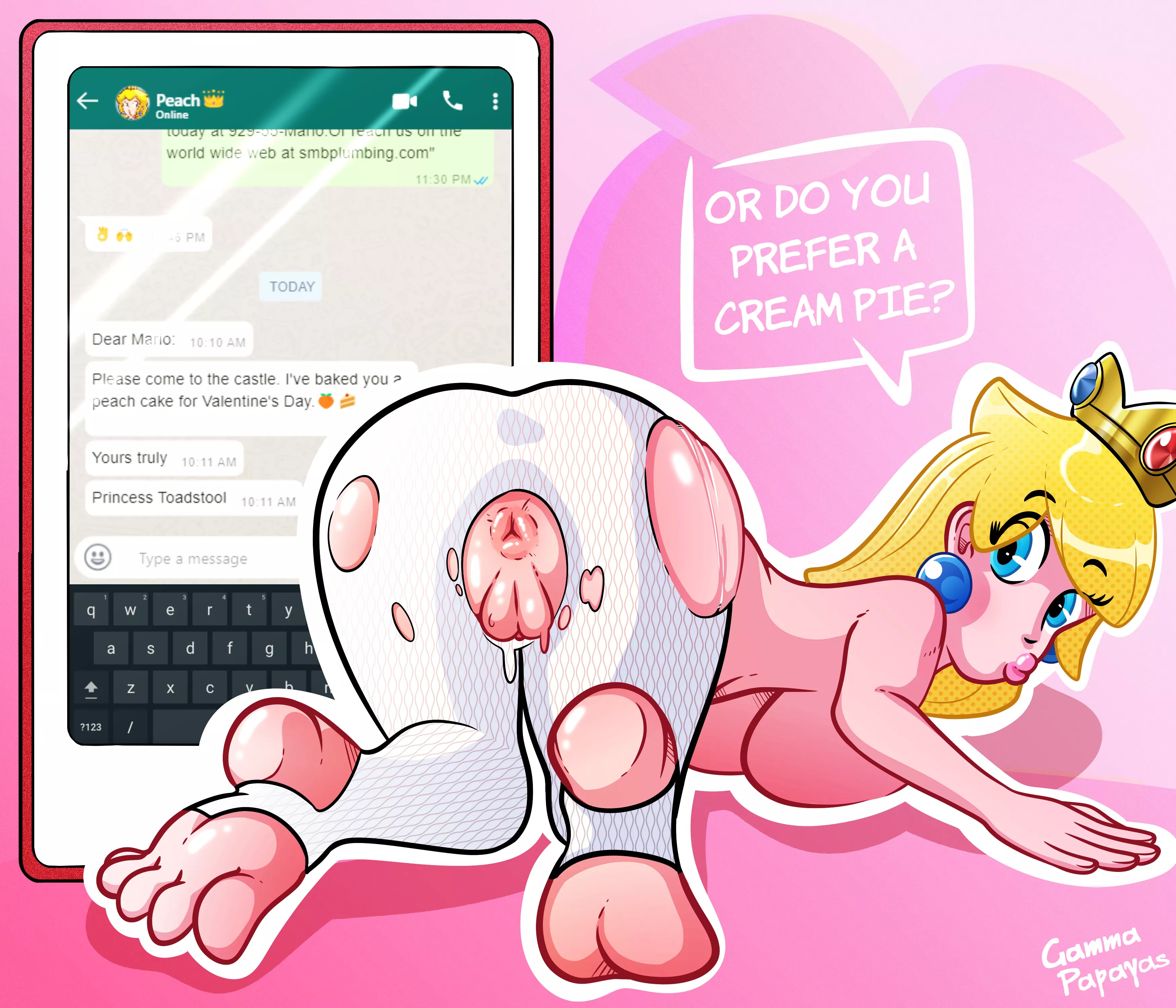 Peach's cake is no lie