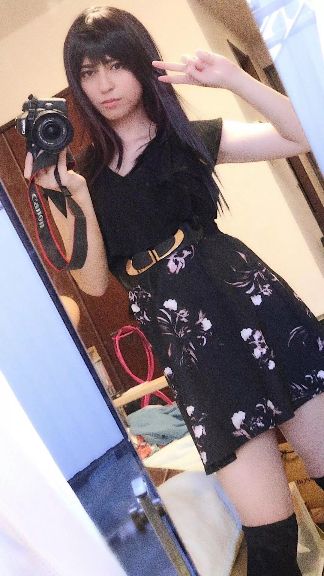 Posing in my ex gfs clothes for men while she is fucking a new guy