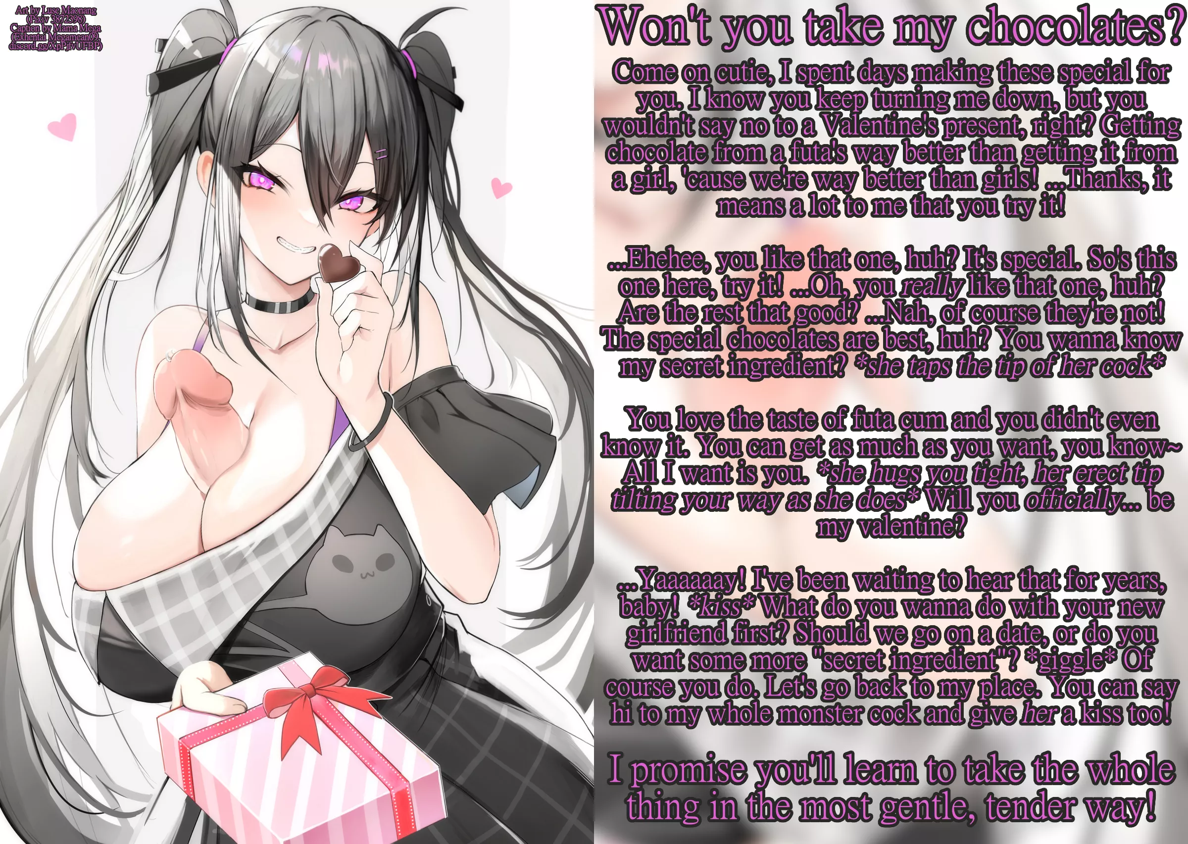 Special Chocolates for Futa's Crush [futa4a] [Valentine's] [discreet feeding of... you-know-what]