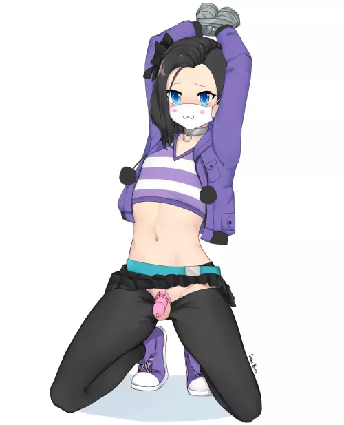 The pandemic allowed you to go out in public due to the need to wear a mask, you also discovered it allowed you to broadcast yourself online for others to see. One viewer offered you 100$ if you taped yourself up and exposed your cage.