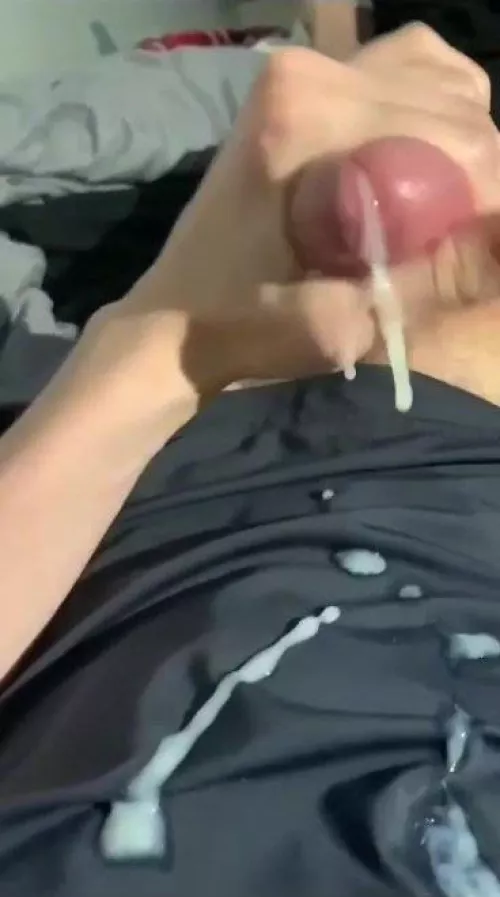 Thick load on my t-shirt