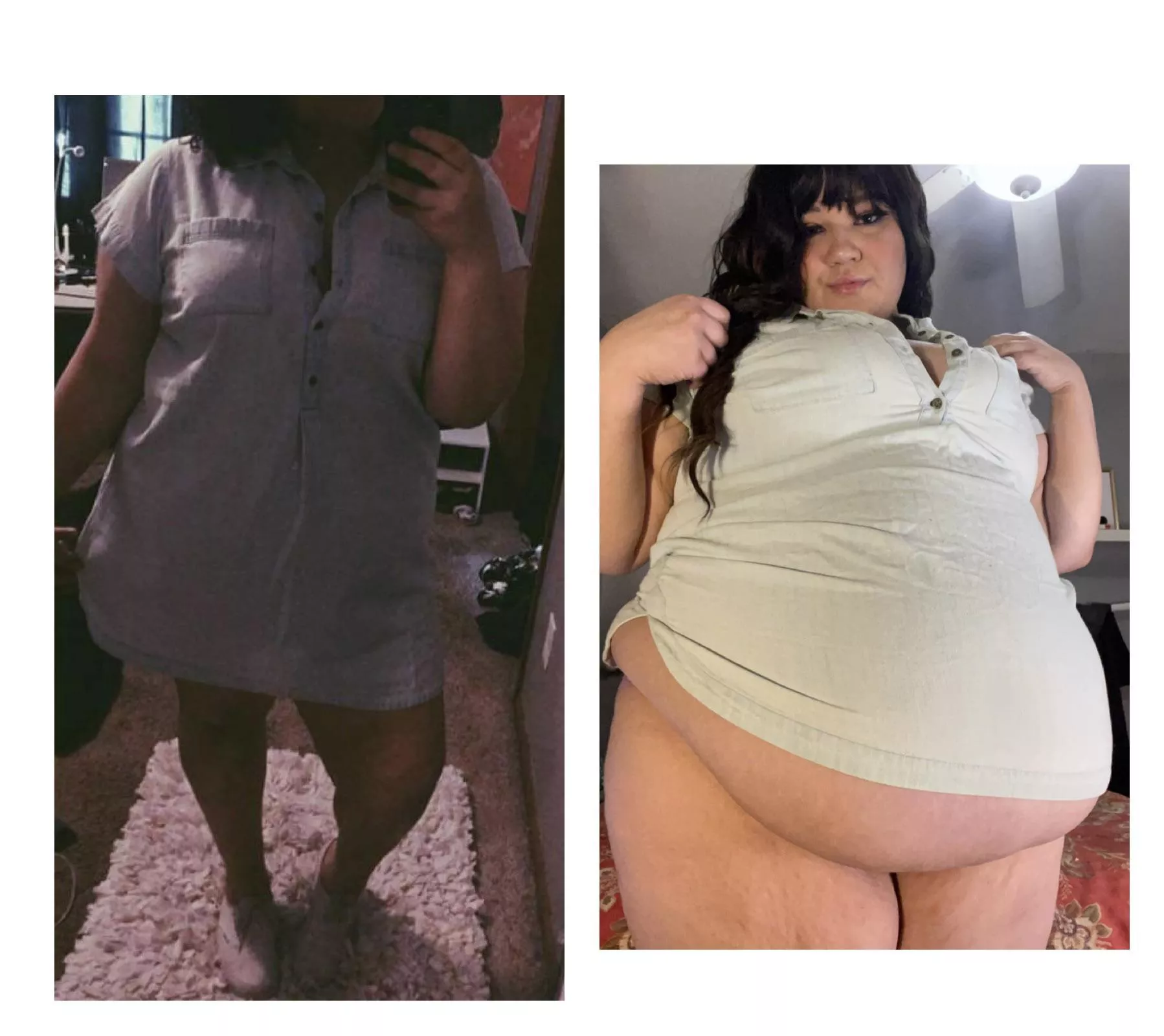 this used to be a dress and now it doesn’t even cover my belly 🤭