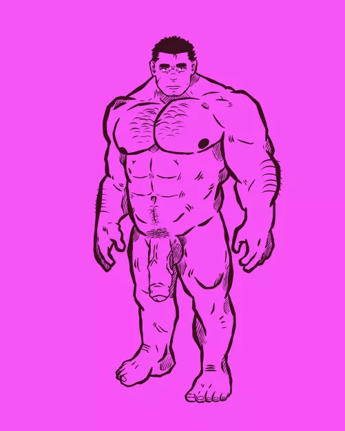 Tired Man - art by me