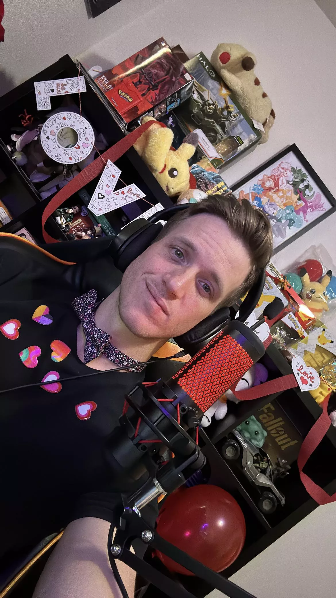 Valentine’s Day stream, come by, say hi. Gime your heart