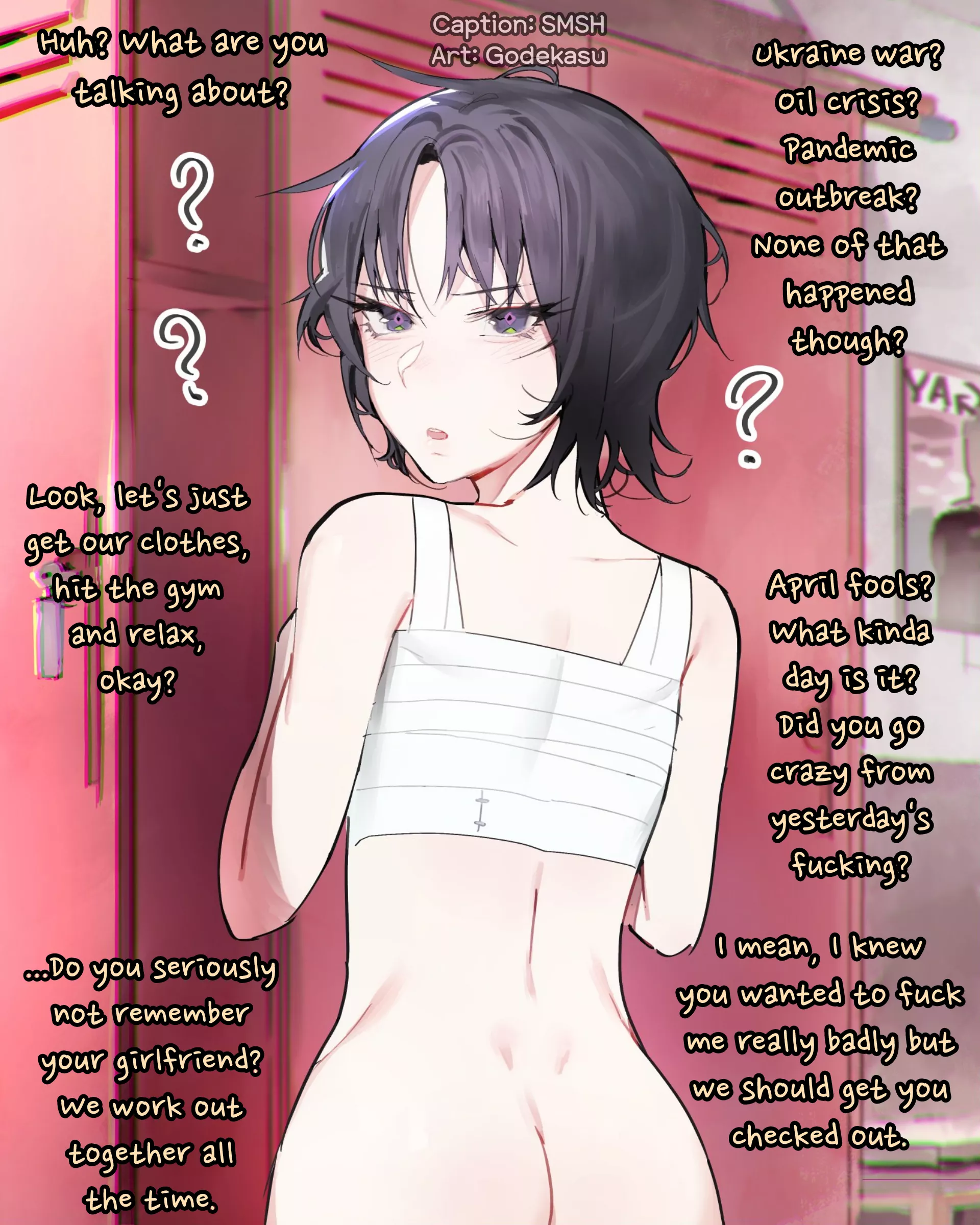 What? [Meta] [Gym GF] [Alternate World] [What Are You Talking About] [45/365]