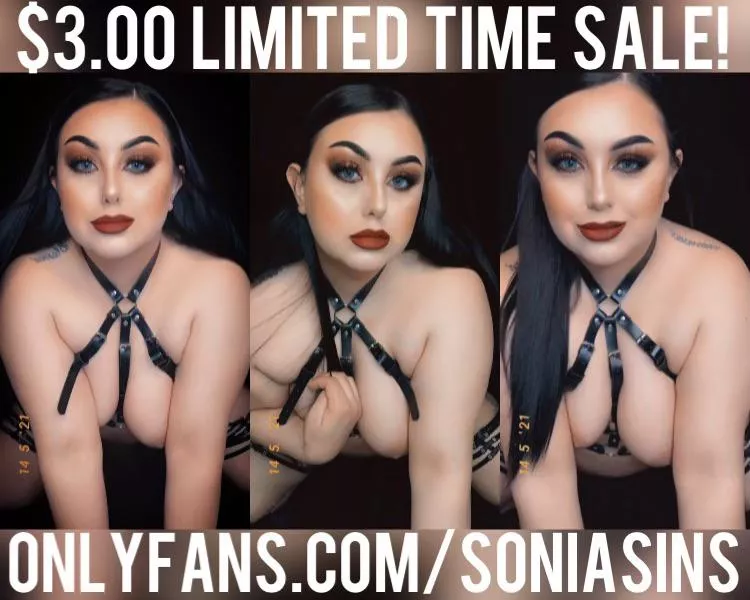 $3.00 sale! Top 6% worldwide! NO PPV! OF: @soniasins
